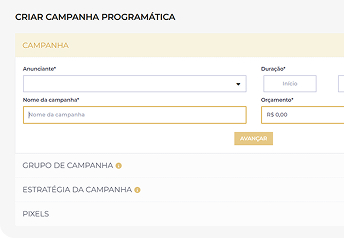 Configure sua campanha